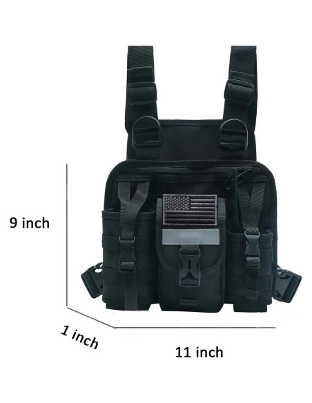 Arnés de Pecho para Walkie Talkie TDYU con Bolsa Ajustable