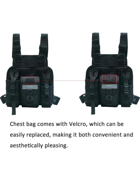 Arnés de Pecho para Walkie Talkie TDYU con Bolsa Ajustable