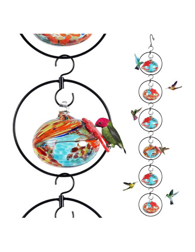 Alimentador de Colibríes HEADAK LIFE Circular 6 Puertos Azul