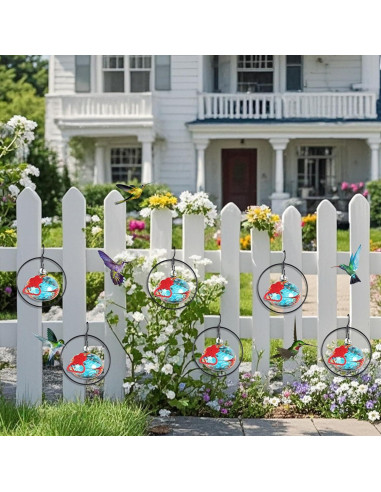 Alimentador de Colibríes HEADAK LIFE Circular 6 Puertos Azul