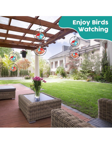 Alimentador de Colibríes HEADAK LIFE Circular 6 Puertos Azul