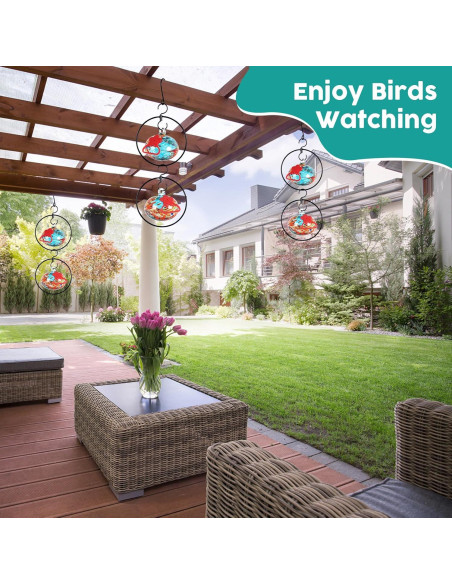 Alimentador de Colibríes HEADAK LIFE Circular 6 Puertos Azul