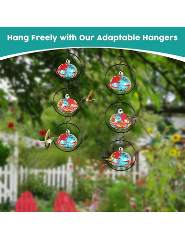 Alimentador de Colibríes HEADAK LIFE Circular 6 Puertos Azul