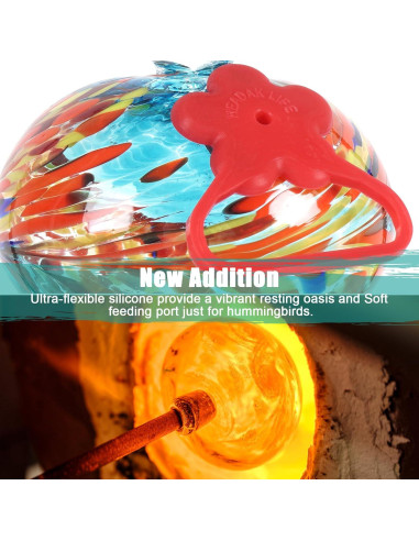 Alimentador de Colibríes HEADAK LIFE Circular 6 Puertos Azul