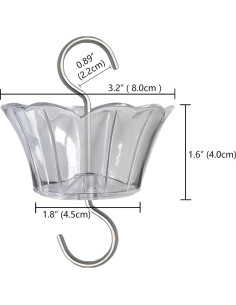 Moat para Alimentador de Colibrí HOLAHOMA 90ml 2 Piezas 2