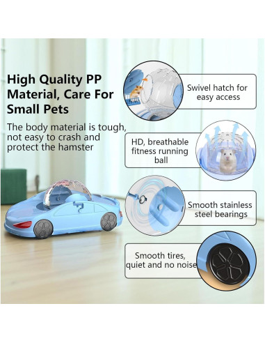 Bola de Correr para Hámster WANWAN Azul 29.5x16.5 cm