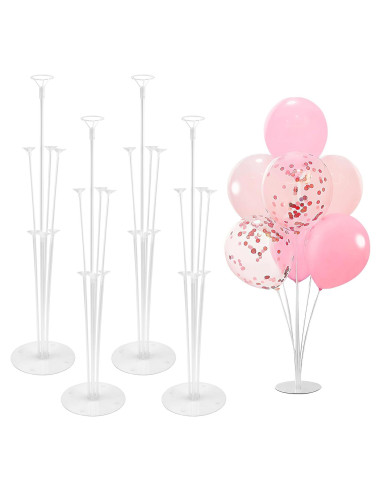 Kit de Soporte para Globos LBNZC - 4 Juegos con Base y Palos