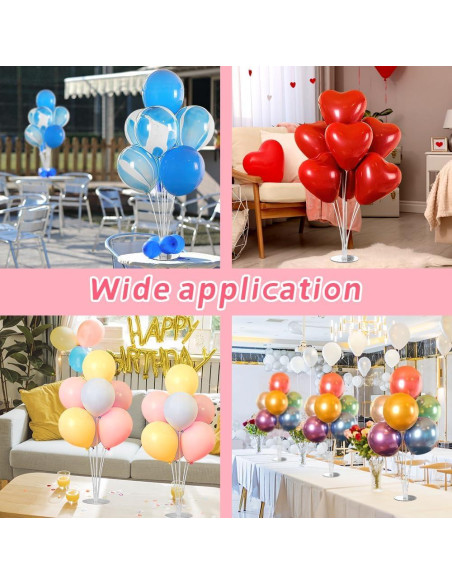 Kit de Soporte para Globos LBNZC - 4 Juegos con Base y Palos