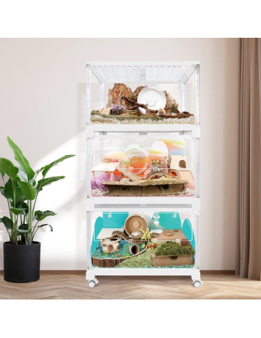 Accesorios para jaula de hámster Niteangel - Soportes apilables