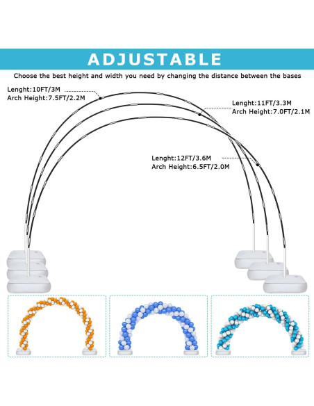 Kit de Soporte para Arco de Globos VETOGETHER 2.74m x 3.05m