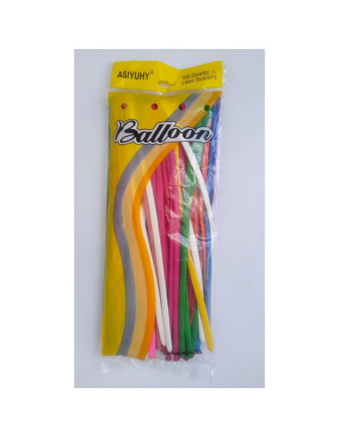 Globos de Modelado 260Q ASIYUHY 100 Pack Coloridos 30 cm