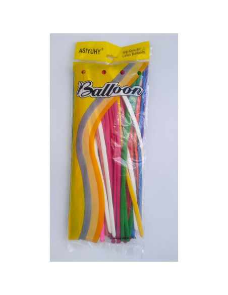 Globos de Modelado 260Q ASIYUHY 100 Pack Coloridos 30 cm