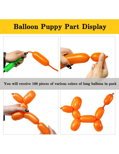 Globos de Modelado 260Q ASIYUHY 100 Pack Coloridos 30 cm