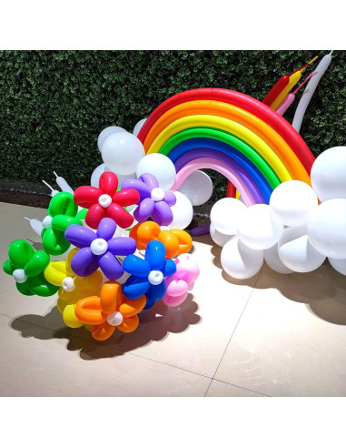 Globos de Modelado 260Q ASIYUHY 100 Pack Coloridos 30 cm