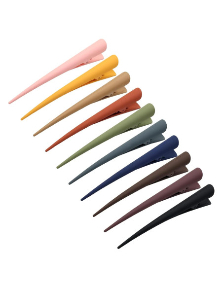 10 Clips de Pelo Tipo Cocodrilo Dizila 12 cm Antideslizantes