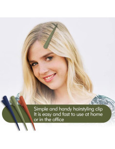 10 Clips de Pelo Tipo Cocodrilo Dizila 12 cm Antideslizantes 2