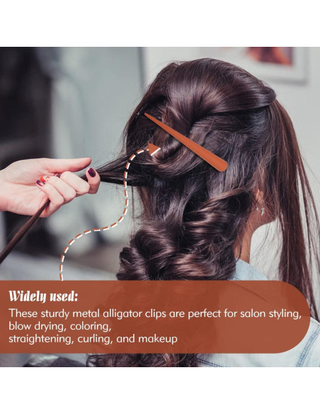 10 Clips de Pelo Tipo Cocodrilo Dizila 12 cm Antideslizantes