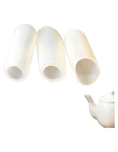 Funda de pico de tetera de silicona Airuich 3pcs Blanco