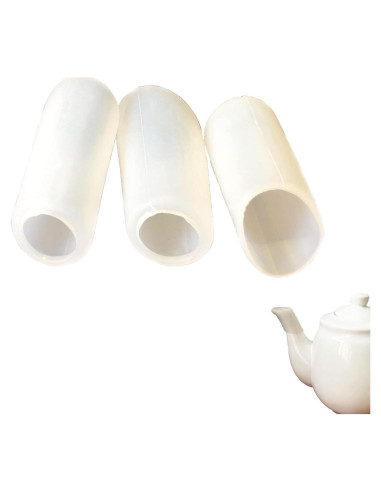 Funda de pico de tetera de silicona Airuich 3pcs Blanco