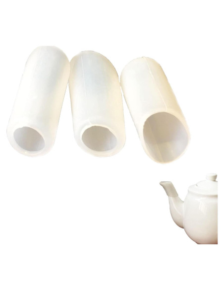 Funda de pico de tetera de silicona Airuich 3pcs Blanco