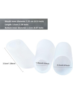 Funda de pico de tetera de silicona Airuich 3pcs Blanco 2