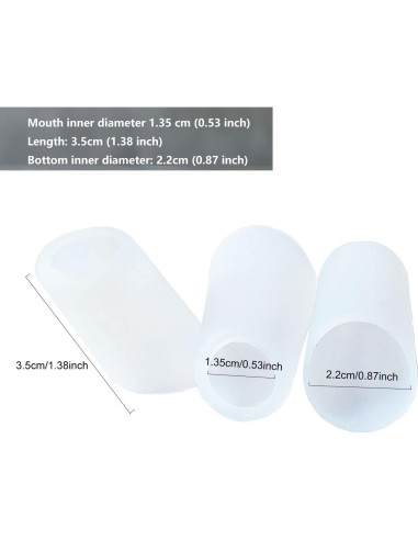 Funda de pico de tetera de silicona Airuich 3pcs Blanco