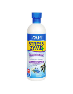 API STRESS ZYME 473 ml - Solución de Limpieza para Acuarios