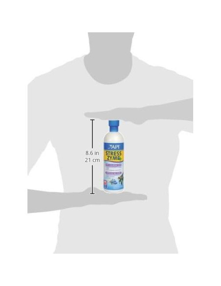 API STRESS ZYME 473 ml - Solución de Limpieza para Acuarios