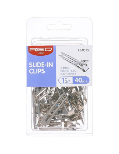 Clips para el Cabello RED by Kiss 40pcs 4.45cm Metal Duraderos