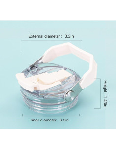 Tapa de Reemplazo Stanley IceFlow 30oz y 20oz 2 PCS Gris 2