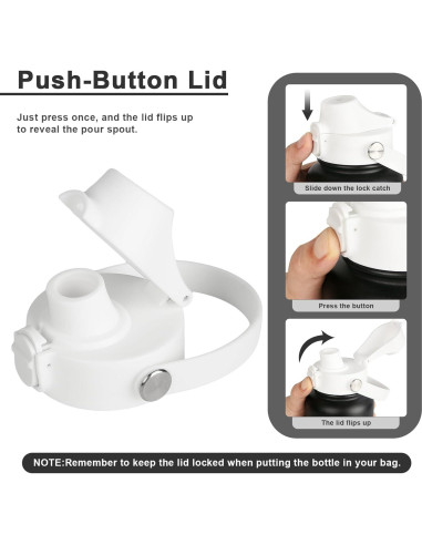 Tapa Flip Auto EIPOSAU para Botellas Boca Ancha 12-64 oz