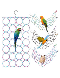 Juguete de Escalada para Aves Hoolerry 3 Piezas 35x60cm