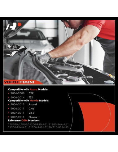 Motor de arranque A-Premium para Honda y Acura 12V 1.6KW