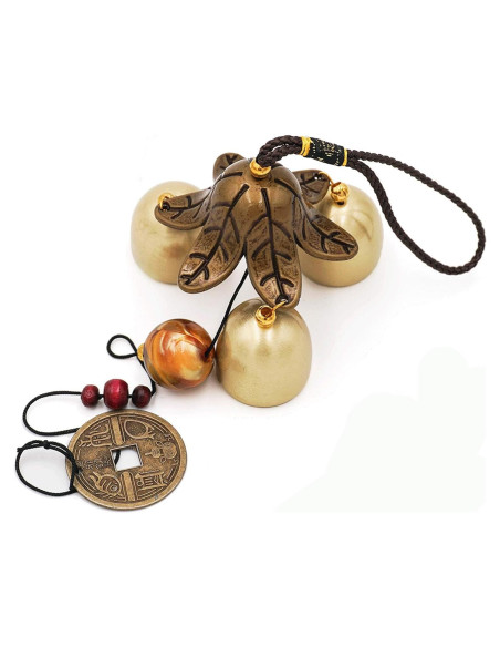 Campanas de Viento Banfeng 3 Piezas Latón 45cm Feng Shui