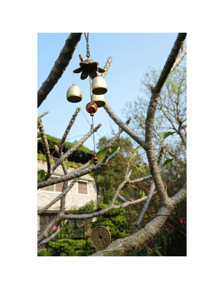 Campanas de Viento Banfeng 3 Piezas Latón 45cm Feng Shui