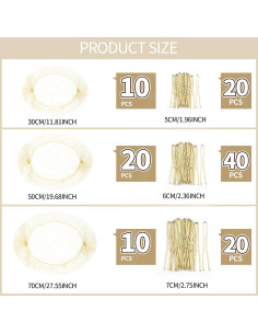 Conjunto de redes y horquillas para cabello Teenitor - 40 redes y 80 horquillas 2