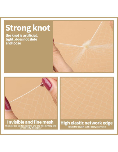 Conjunto de redes y horquillas para cabello Teenitor - 40 redes y 80 horquillas