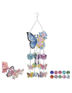 Campanas de Viento DIY Genérico Mariposa 95x19 cm Acrílico