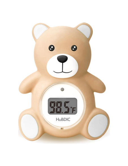 Termómetro de baño para bebés HubiBaby 2 en 1 con alerta