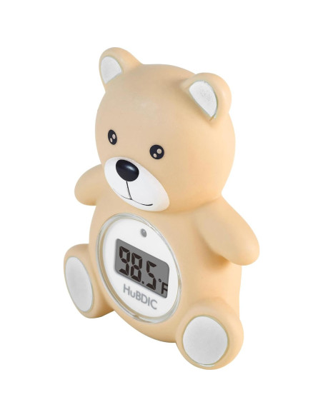 Termómetro de baño para bebés HubiBaby 2 en 1 con alerta