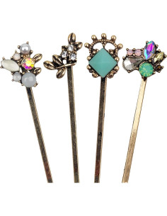 10 Clips para el Cabello Retro CloverU - Horquillas Elegantes 2