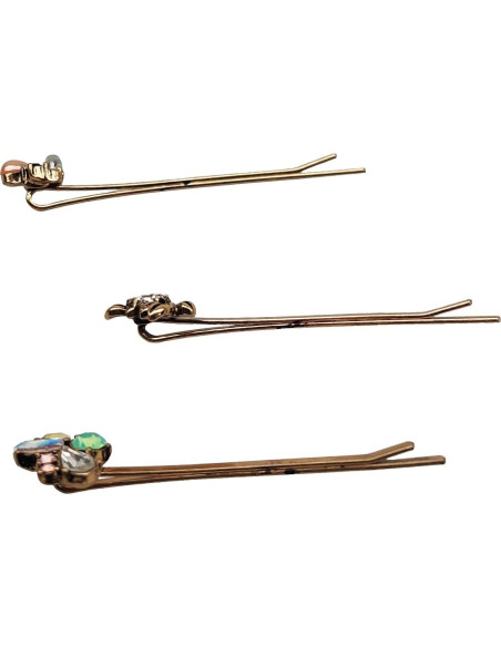 10 Clips para el Cabello Retro CloverU - Horquillas Elegantes