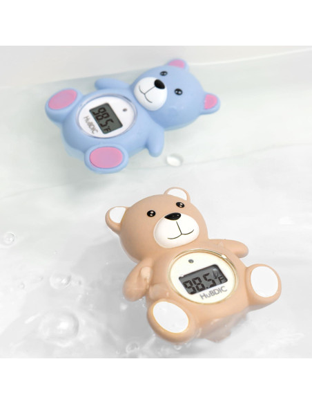 Termómetro de baño para bebés HubiBaby 2 en 1 con alerta