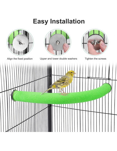 Soporte de Percha en U FrgKbTm para Loro Verde Mediana