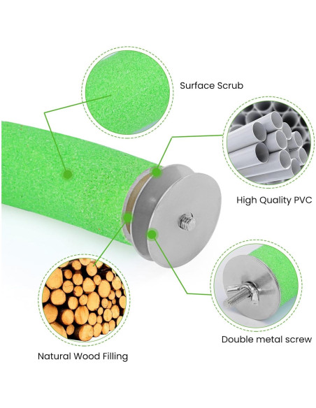 Soporte de Percha en U FrgKbTm para Loro Verde Mediana