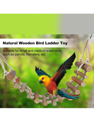 Accesorios para Jaula de Aves Leopacat - Hamaca y Perchas