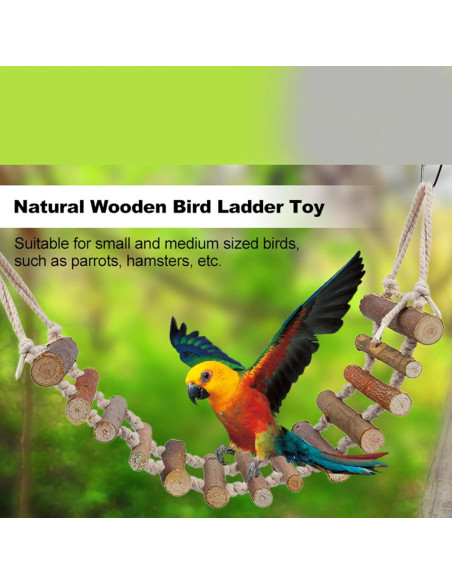 Accesorios para Jaula de Aves Leopacat - Hamaca y Perchas