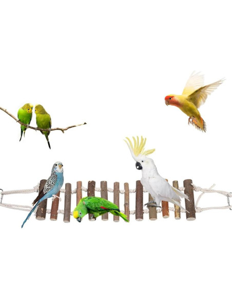 Accesorios para Jaula de Aves Leopacat - Hamaca y Perchas