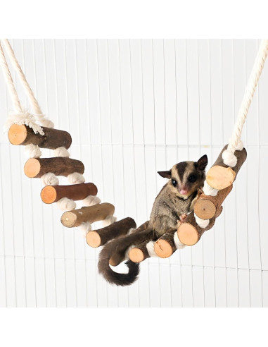 Accesorios para Jaula de Aves Leopacat - Hamaca y Perchas