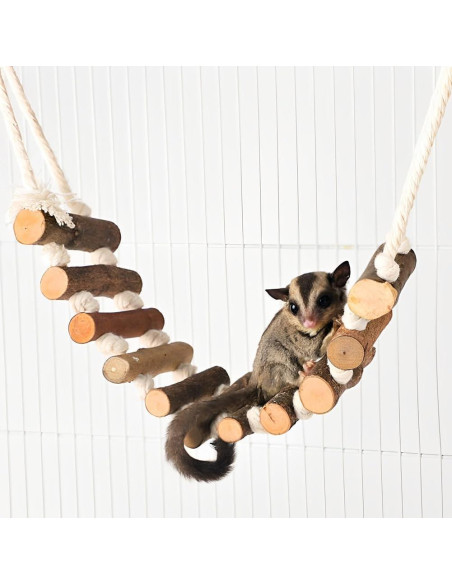 Accesorios para Jaula de Aves Leopacat - Hamaca y Perchas